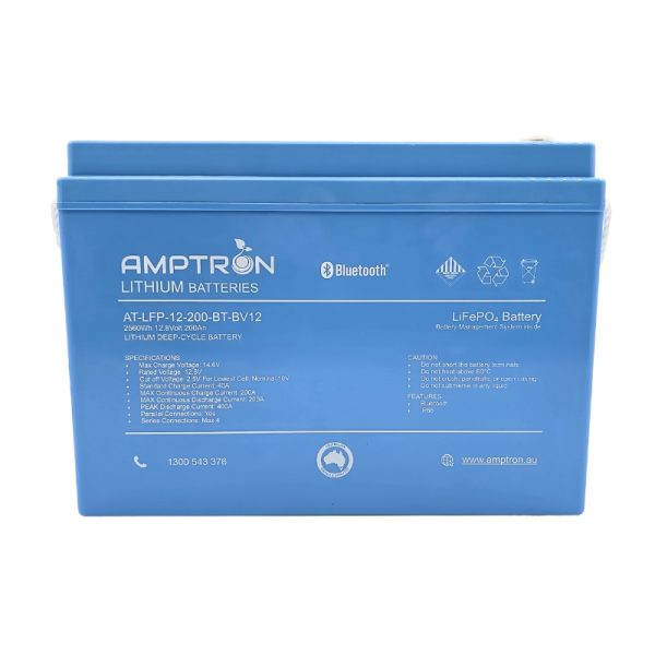 12V 200Ah / 200A Continuous discharge LiFePO4 Battery with Bluetooth Connectivity - Image 3