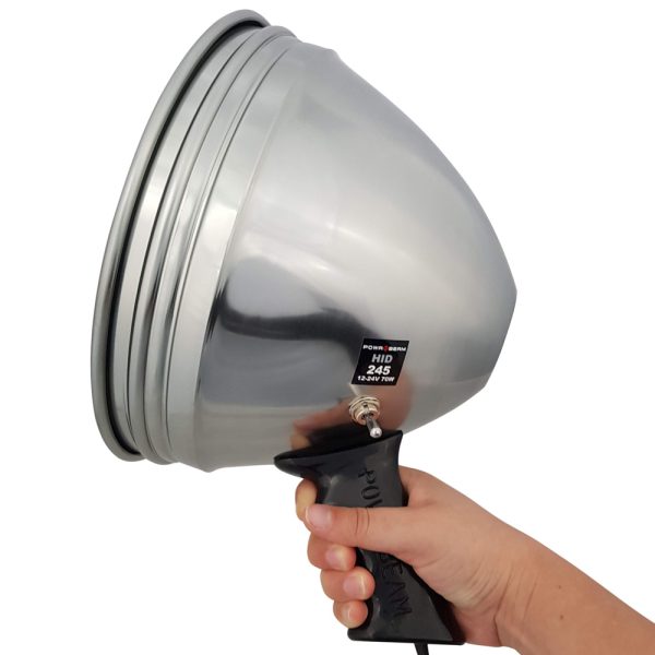 245mm/9" HID 70W Hand Held Spotlight - Image 4