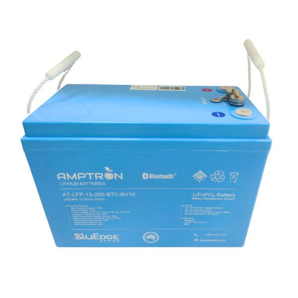 BluEdge 12V 200Ah / 200A Continuous Discharge LiFePO4 Battery with Bluetooth + RS485 + CAN bus - Image 2