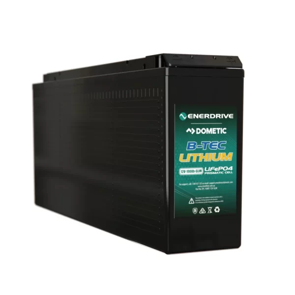 B-TEC 12V 100Ah Slimline Lithium Battery - Image 2