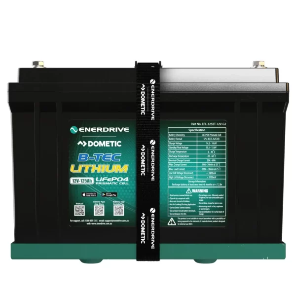 B-TEC 12V 125Ah G2 Lithium Battery - Image 3