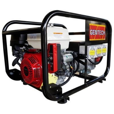 Gentech 8 kVA Honda Powered generator RCD Outlets with Electric Start