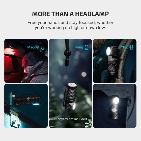 Olight Perun 3 Mini 1250 lumens Rechargeable Head Torch with White and Red Light - Image 6