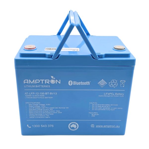 12V 100Ah/200A Continuous Discharge LiFePO4 Compact ABS Battery with Bluetooth - Image 3