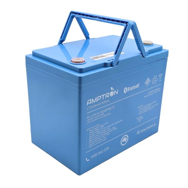 12V 100Ah/200A Continuous Discharge LiFePO4 Compact ABS Battery with Bluetooth - Image 2
