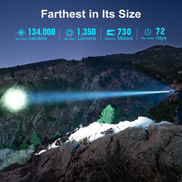 Olight Javelot 1350 Lumens Portable Long Range EDC Torch - Image 2
