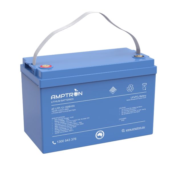 12V 150Ah / 200A Continuous Discharge Compact LiFePO4 Battery - Image 3